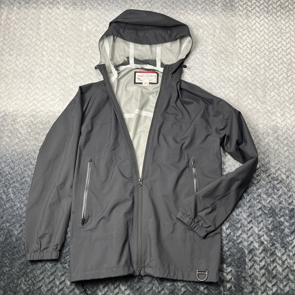 Vintage FILSON Hoodie Rain Jacket Coat Blouson Mens Sz Small 90's Canada